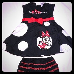 Disney Minnie Mouse dress with bloomer